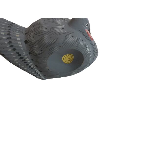 Vintage Turkey Napkin Rings Thanksgiving Wood Hand Painted Set Of 4 - Picture 4 of 7